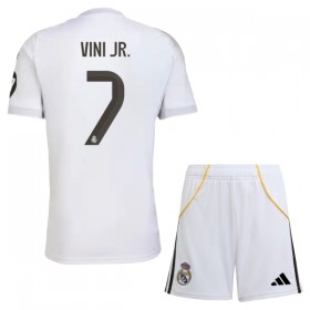Camiseta de fútbol Real Madrid Vini JR 7 Niño 1ª equipación 2025-26
